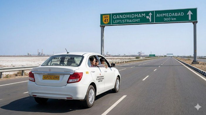 Gandhidham to Ahmedabad Cab