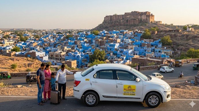 Wide panoramic of Mehrangarh Fort and Jodhpur